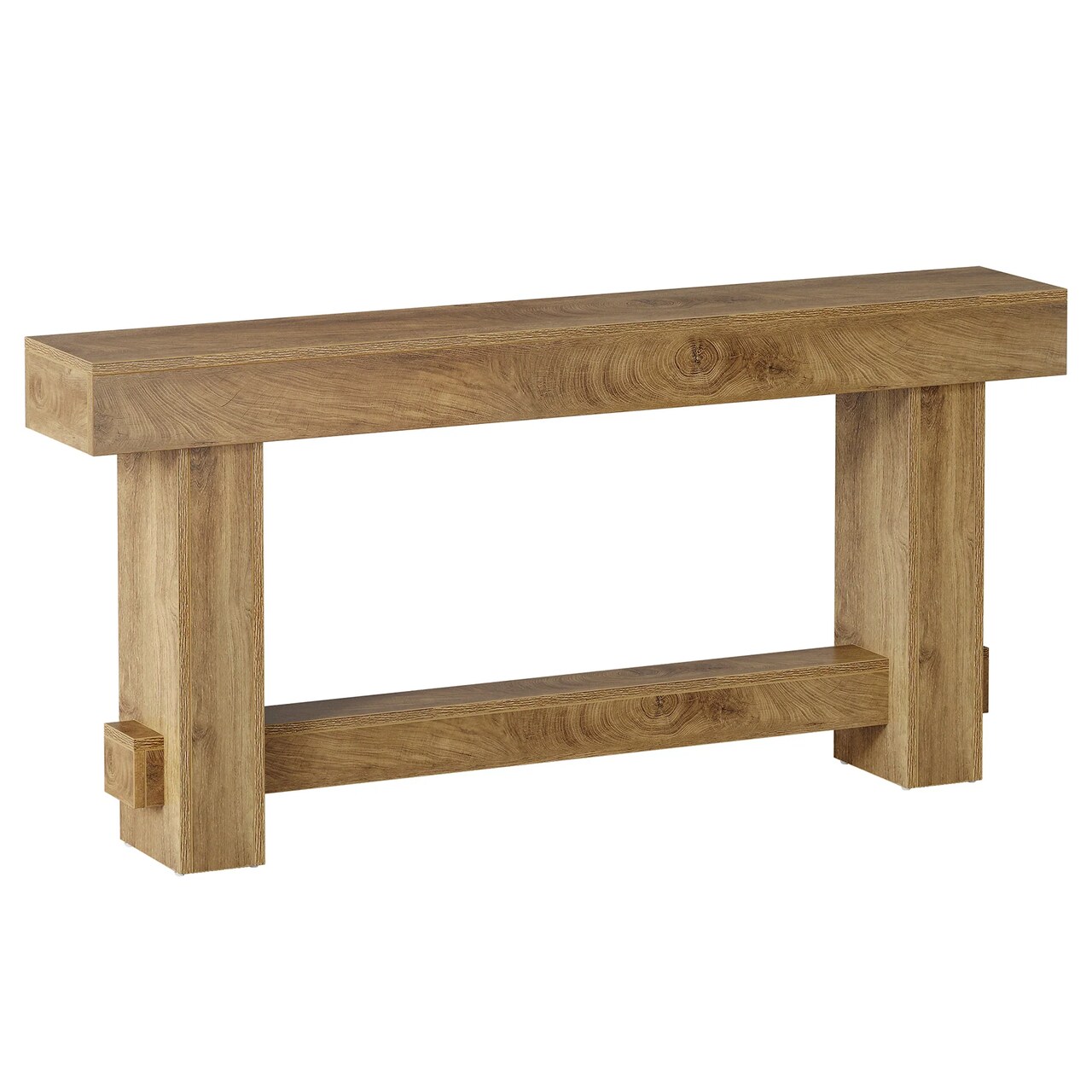 70 Inch Farmhouse Console Table Long Narrow Entryway Sofa Table Brown